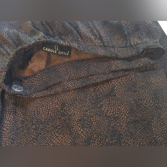 ๐บHP!๐บ VTG Two Piece Tropical Floral With Tiger Top & Skirt - Picture 12 of 16